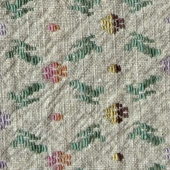 Vintage handmade Table Runner Embroidered & Crochet 23”x 57” Multicolor - Picture 4 of 11